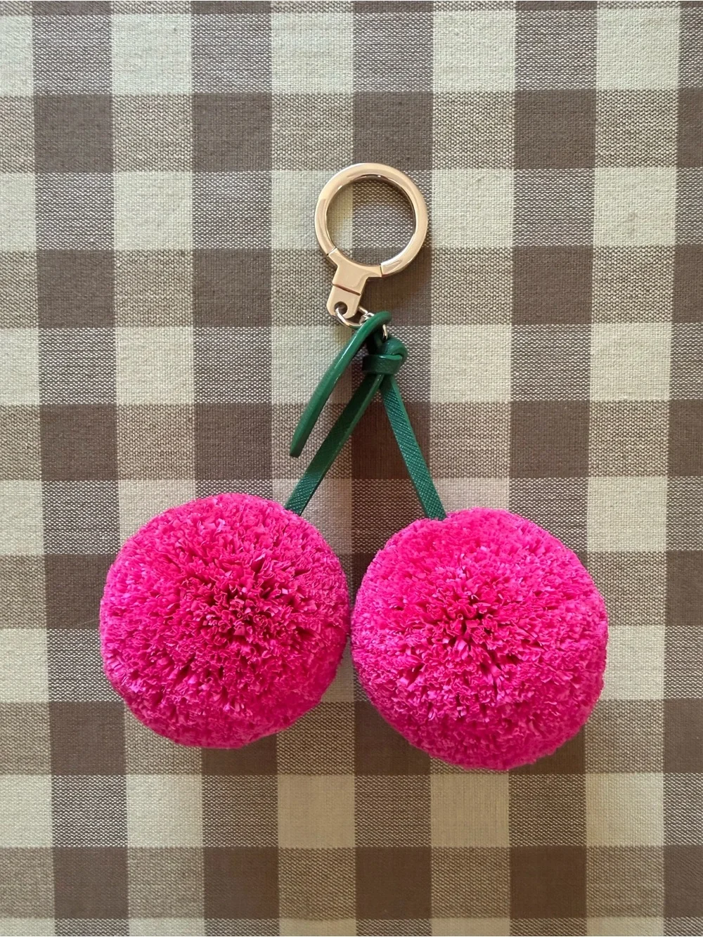 Kate Spade Raffia Cherries Bag Charm
